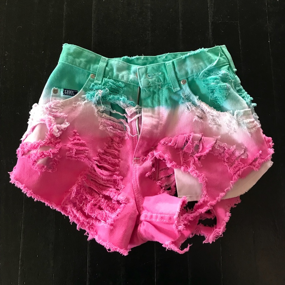 Custom Destroyed/Dyed Lee®️ Shorts